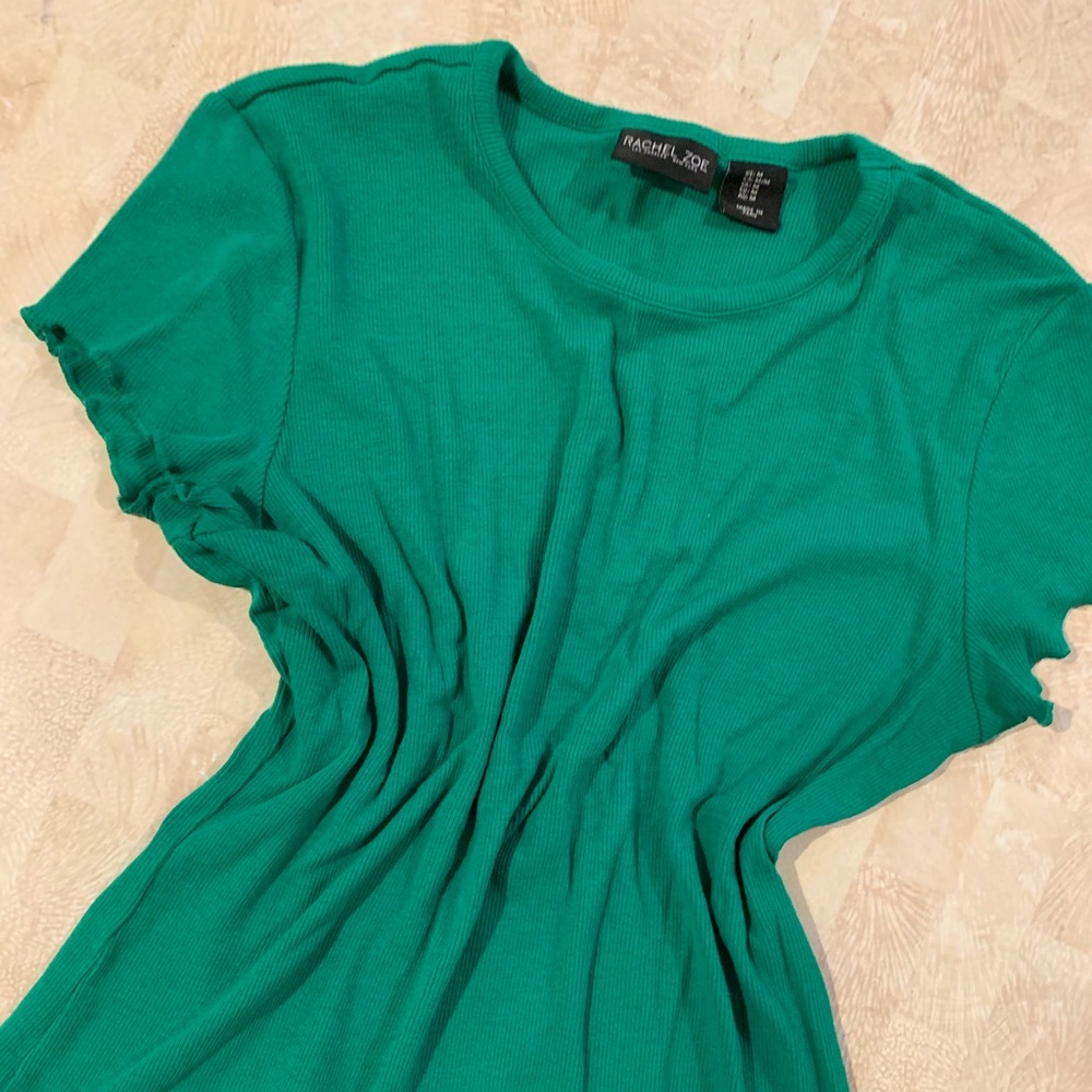 Ribbed Green tee